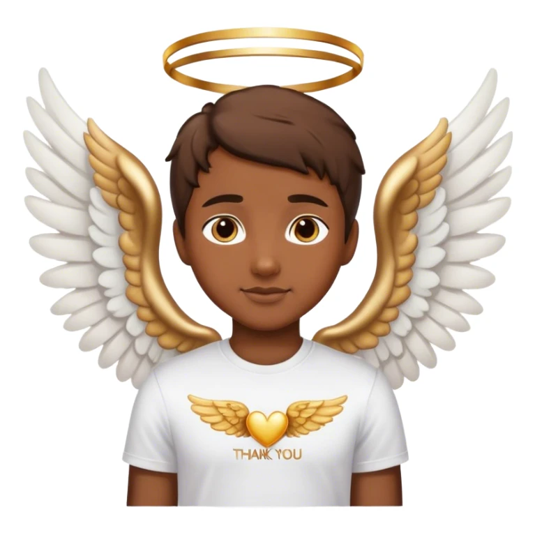 Thank you with wings  sticker