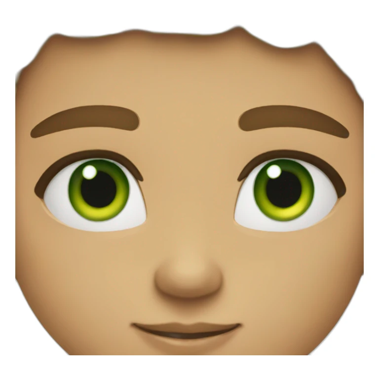 Light skin wsh Green eyes sticker