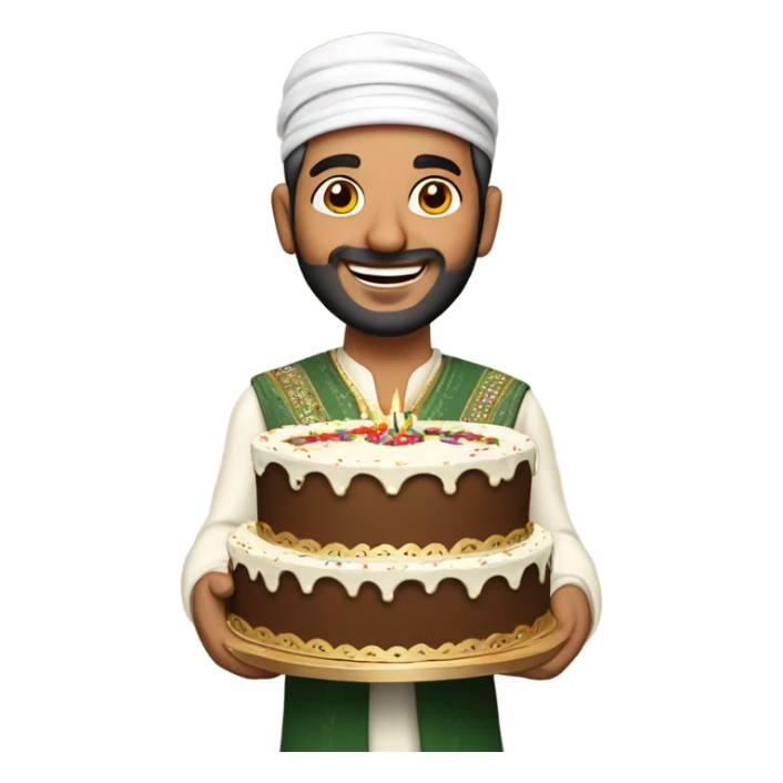 Happy Birthday from a Kashmiri man  sticker