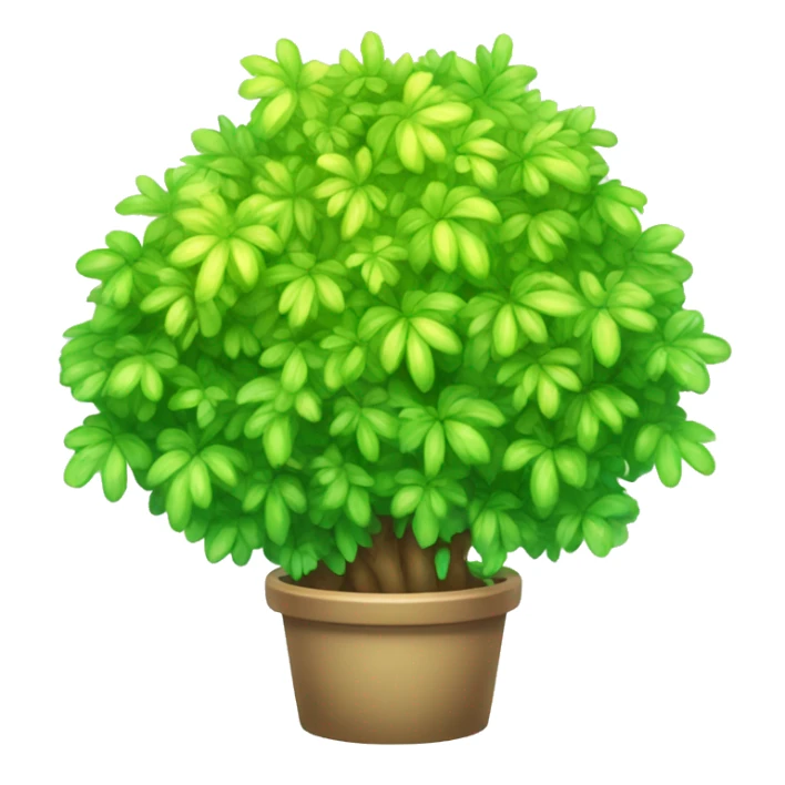  Colorful Shiny Kawaii Leaf-covered Grass Shrub Bush Fakémon full body sticker