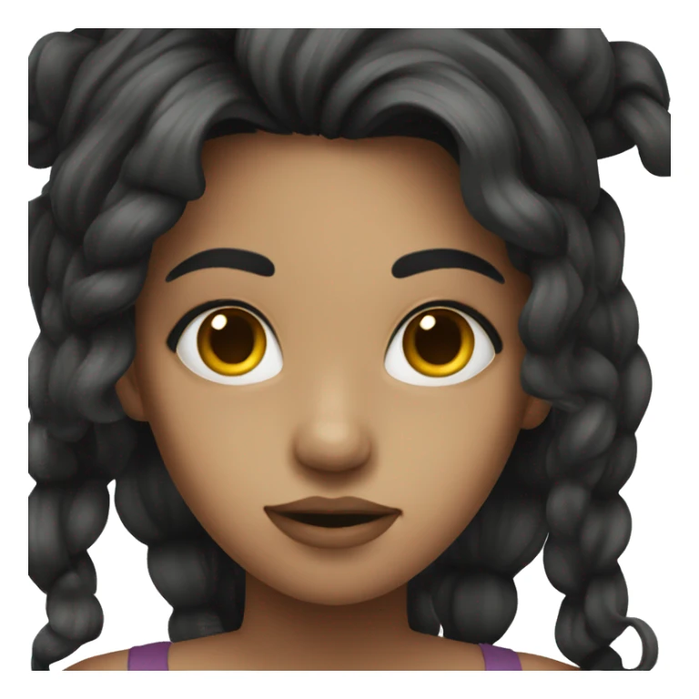 A toxic girl with dark hair sticker