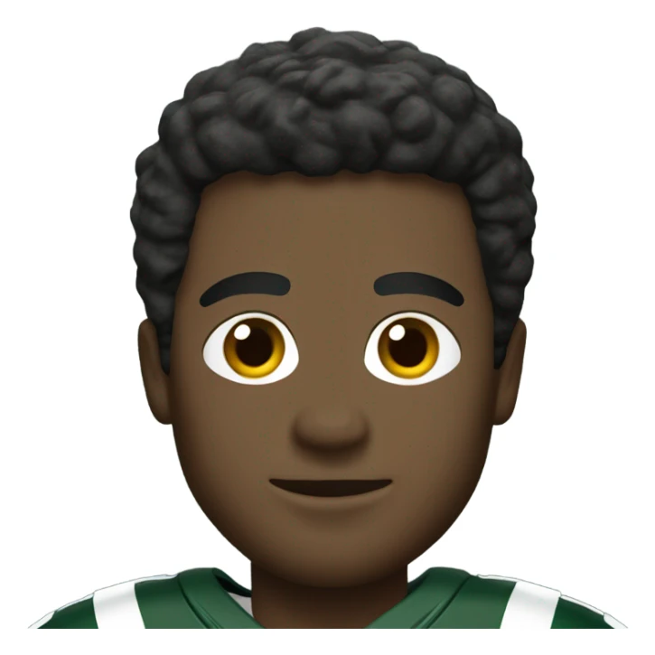 Football players in New York jets jersey  sticker