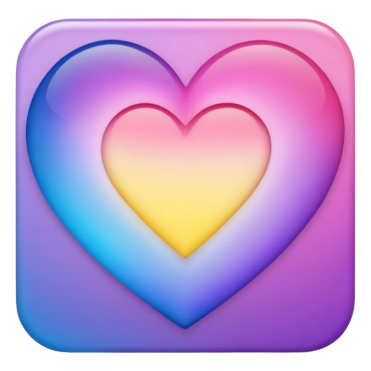 Ombré pink blue purple yellow heart 2016 vibes sticker