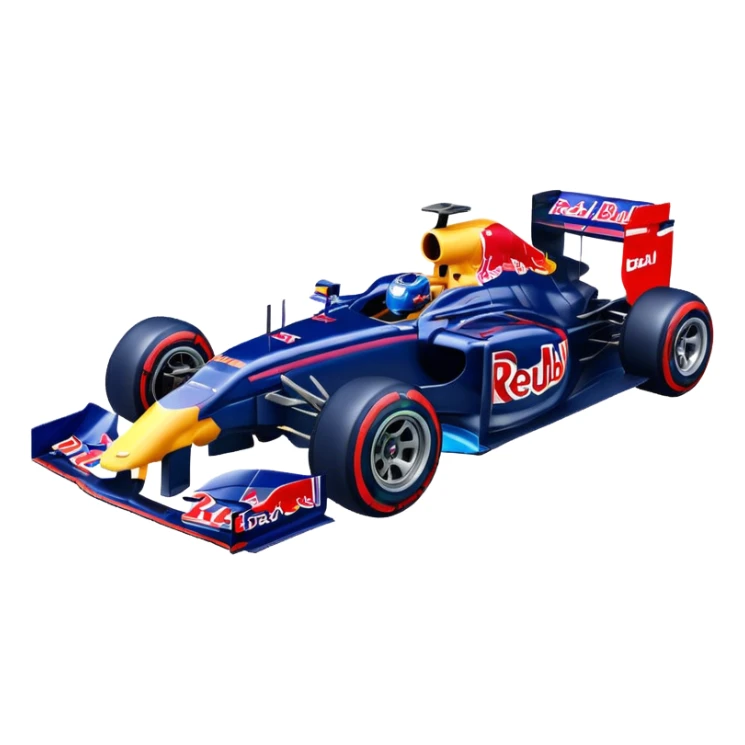Red Bull F1 car driving animated emote sticker