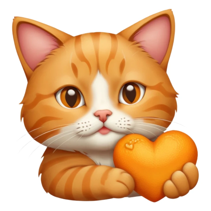 Cat sending love and kisses sticker