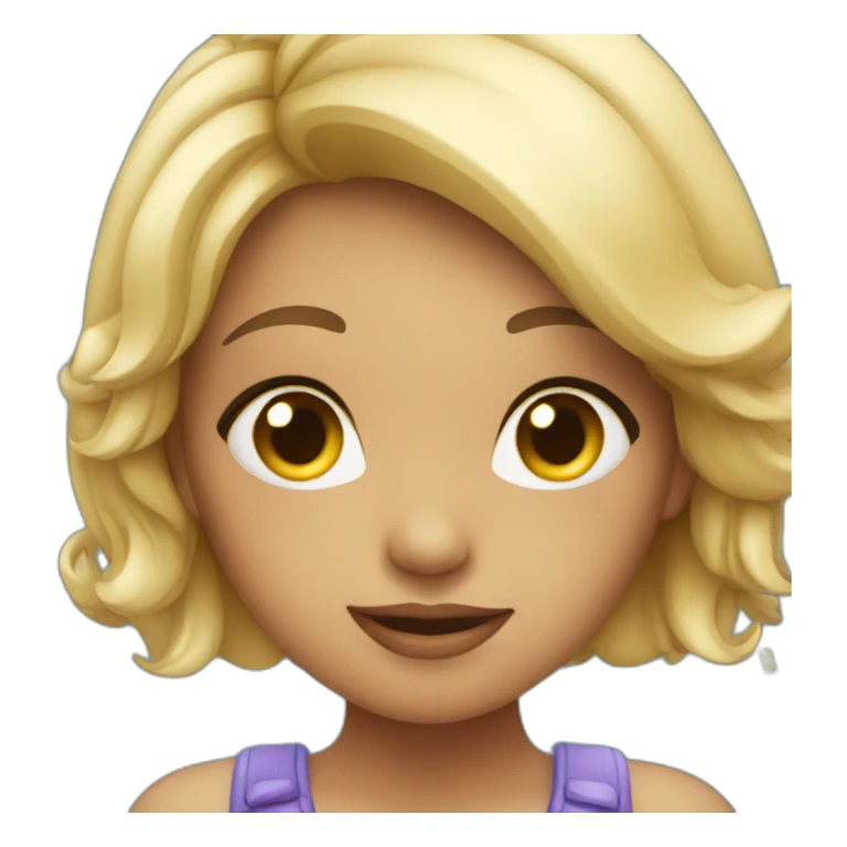 Girl in party sticker