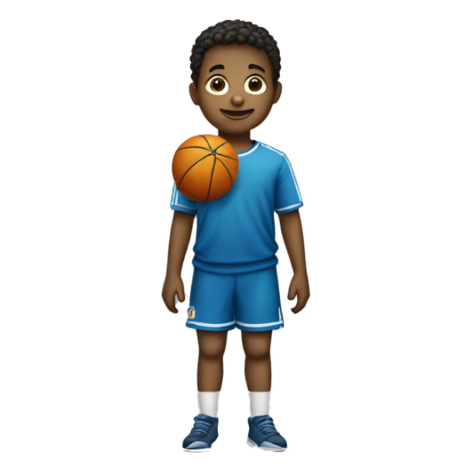 Niño con un infla balones sticker