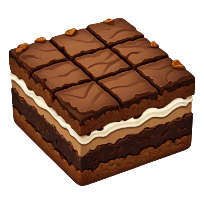 A walnut brownie sticker