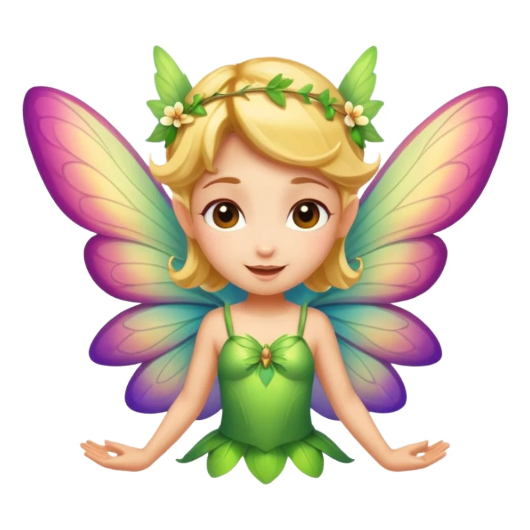 A little fairy, with wings,  , do more different emotional sticker