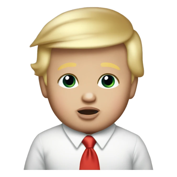 Donald trump as a baby sticker