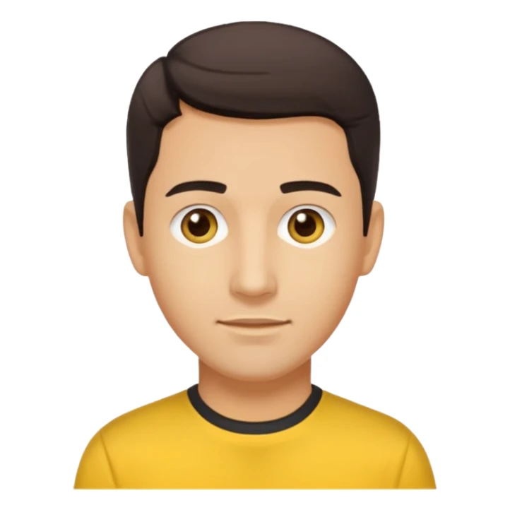 Jonathan Knight brown eyes,dark brown hair, yellow shirt  sticker