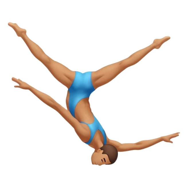 person doing gymnastics acrobatics with aerial flip sticker