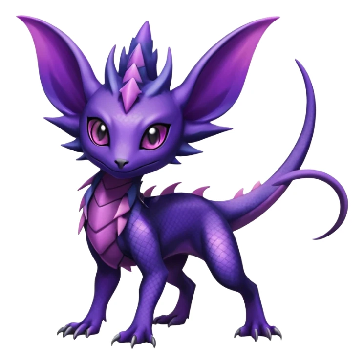 Shiny Salandit-Noivern-Espeon-Hybrid (Full body) sticker