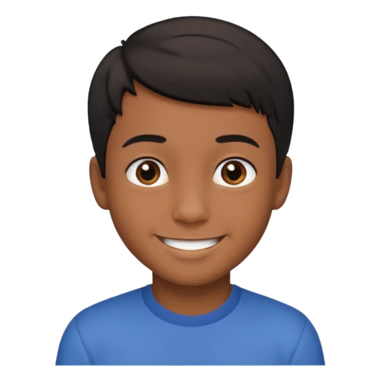 quero um emoji de um menino com pele de sumb sticker