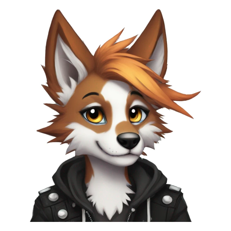 Edgy punk anthro furry by Falvie, LiLaiRa, griffsnuff, AngieWolf sticker