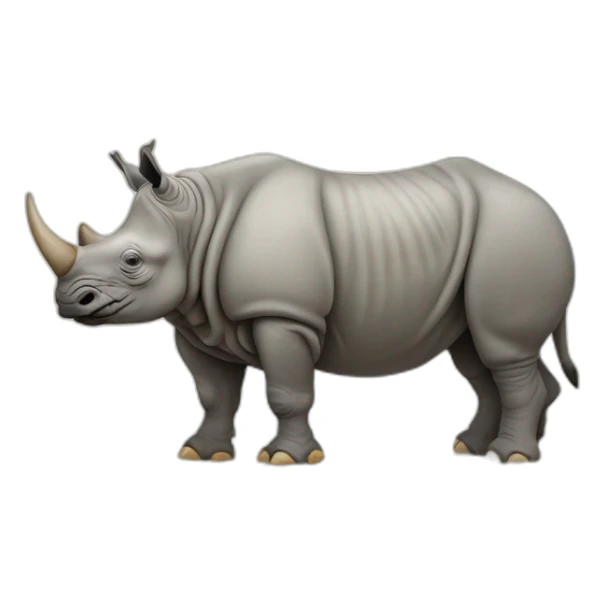 Indian Rhinoceros Full Body sticker