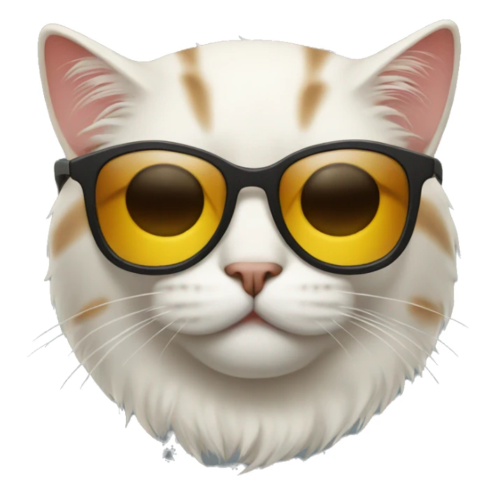 Cat with sunglasses sticker