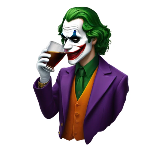 Joker sipping on Hennessy  sticker
