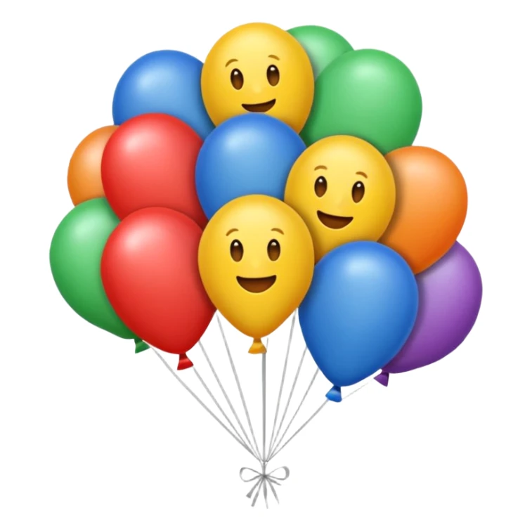 Heissluftballonen emoji für kopieren sticker