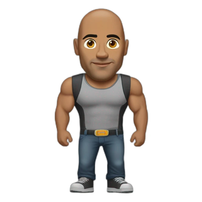 The rock sourcil en haut l’autre en bas sticker