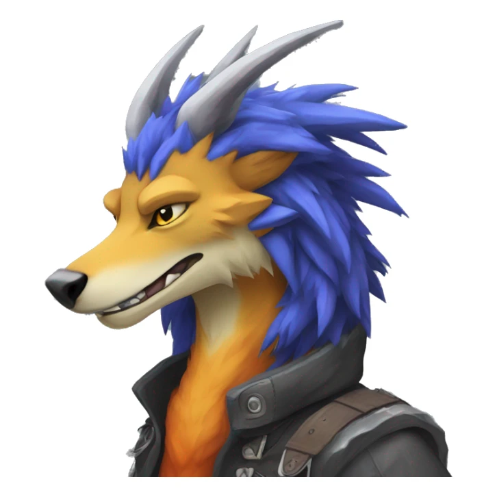 a colorful edgy vernid-sergal-fionbri sticker