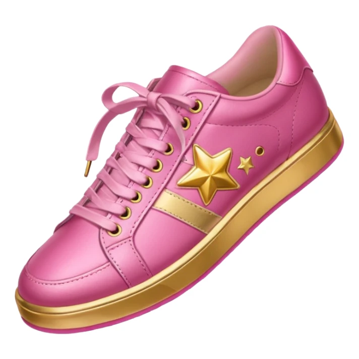star medalpink sneaker sticker