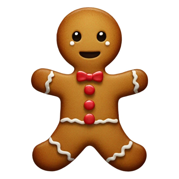 Gingerbread man sticker