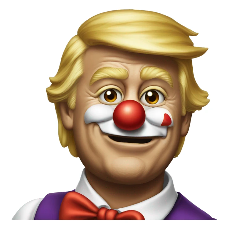 Donald trump as clown sticker