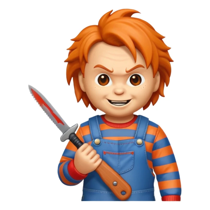 Un emojin de chuky sticker