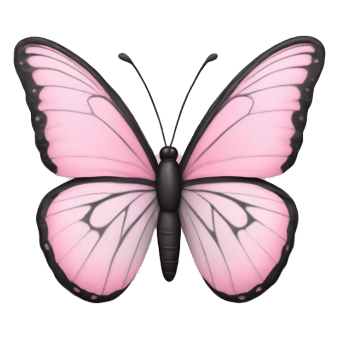 Butterfly in baby pink sticker
