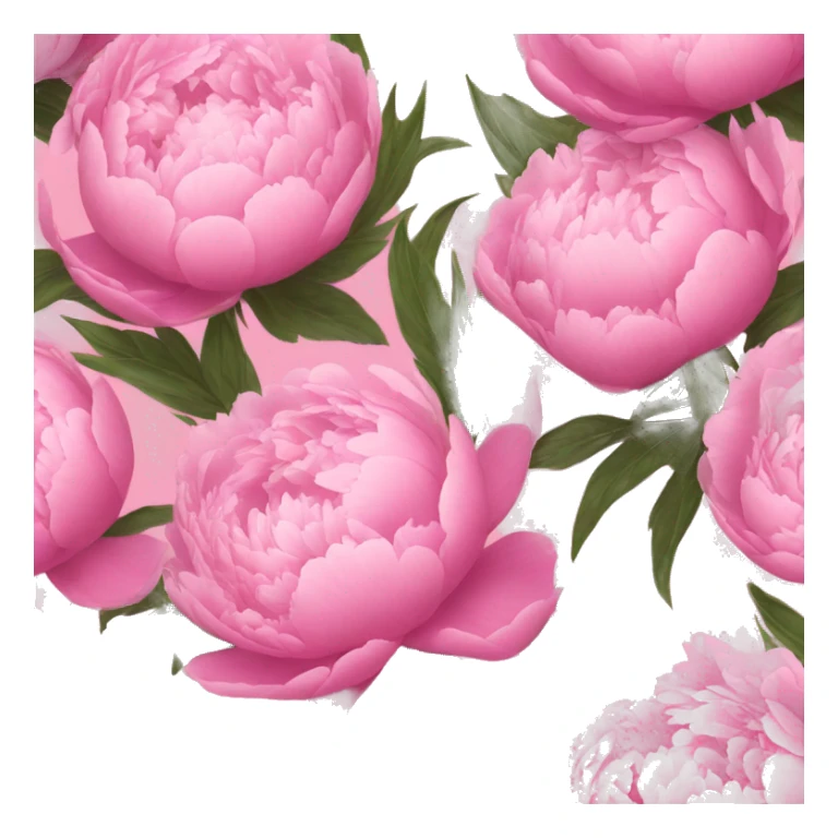 Bouquet of pink peonies sticker