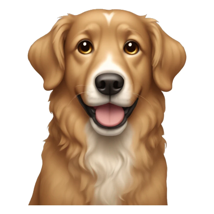 Light brown dog with semi curly hair sticker
