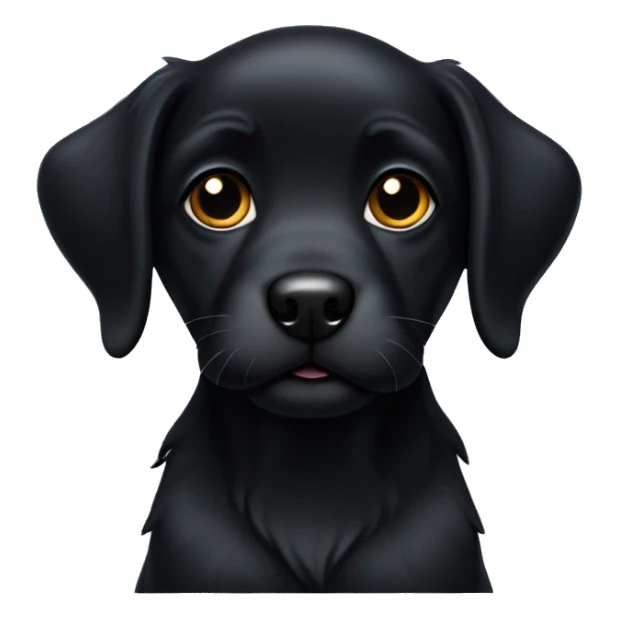 Fully Black Havaneser dog puppy  sticker