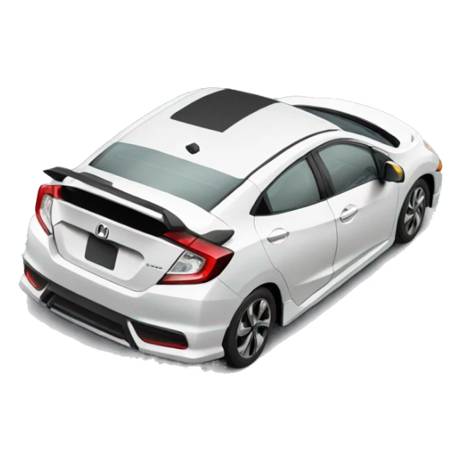white honda civic 2024 sticker