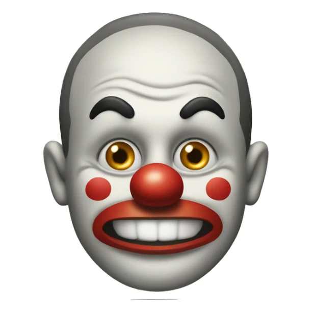 bank check, banking check from a bank with a clown's face sticker