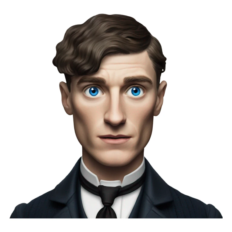 head shot of Thomas Shelby with blue eyes  sticker