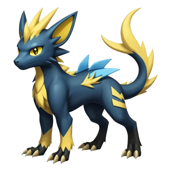 Manectric-Luxray-Draco-Fakémon-hybrid-creature (full body), 4 legs sticker