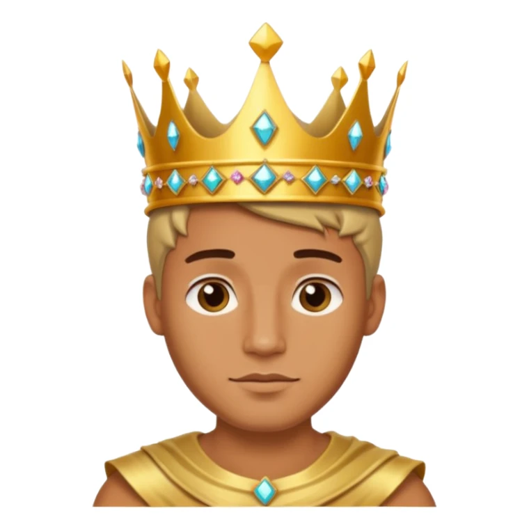 Un hombre persona enamorado y con una corana sticker