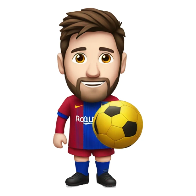 Messi with a Santa costume giving out ballon dors sticker