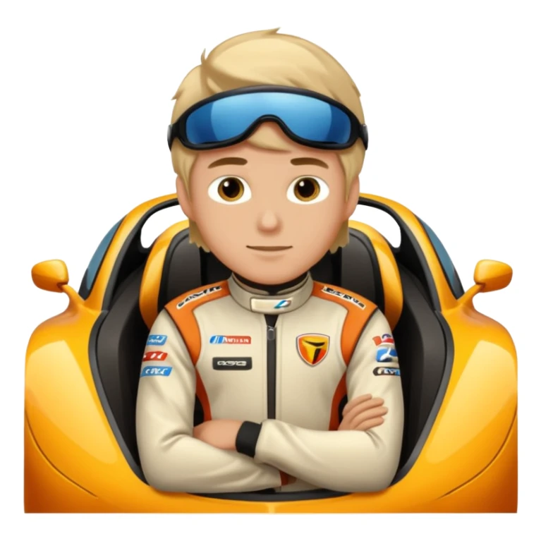 A rich boy in the super car  sticker