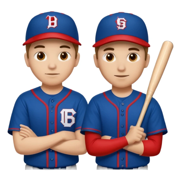 quiero dos equipos enemigos de baseball  sticker