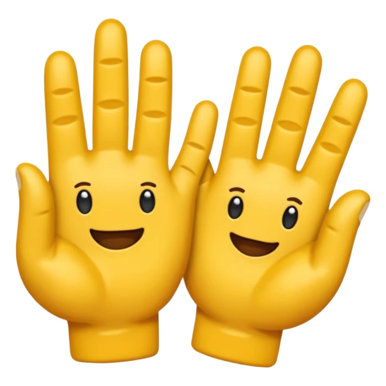 dos manos hacia arriba y en medio un 6 y un 7 sticker