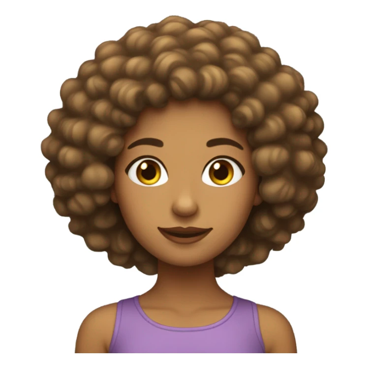 Una Chica con el pelo afro  sticker