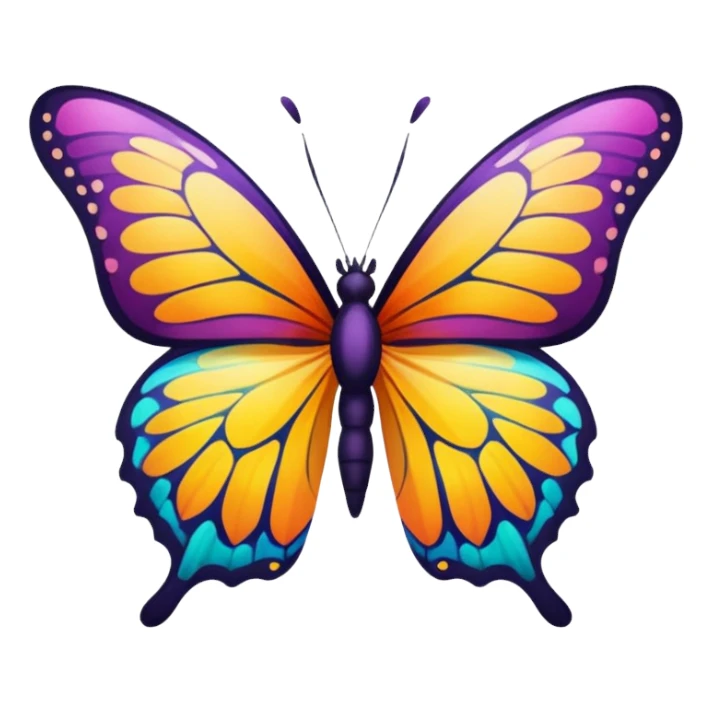 A butterfly cute sticker to hide my face on the photo sticker