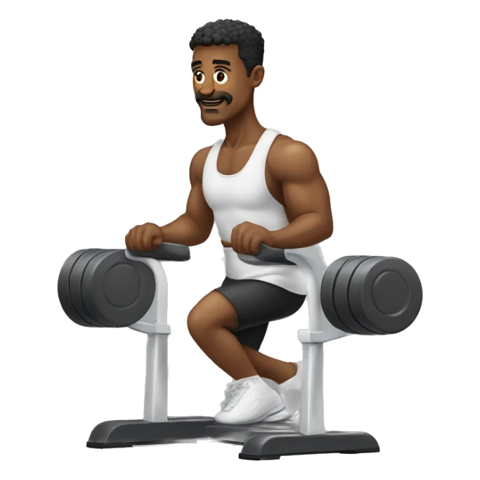 caiesthenic, a man do excerise on parallettes sticker