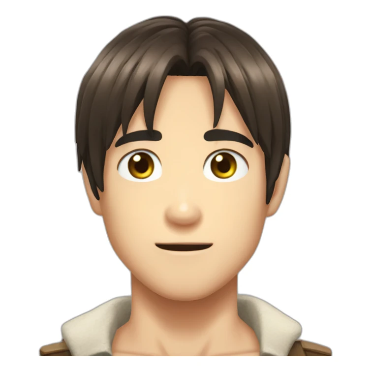 Eren jaeger long hair sticker