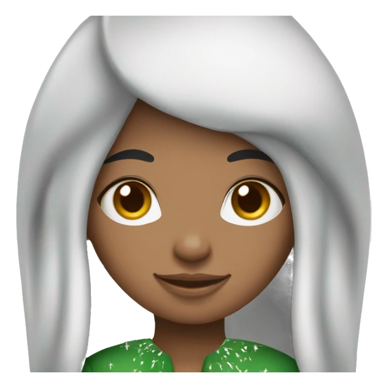 christmas elf black hair girl sticker