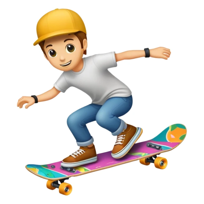 money bill riding a skateboard sticker