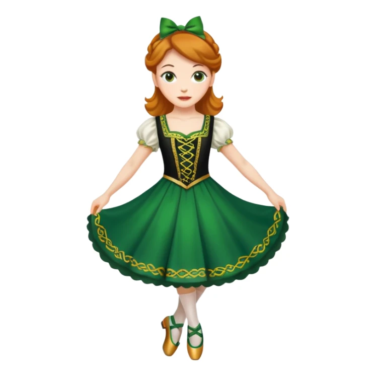 irish woman dance shoes sticker