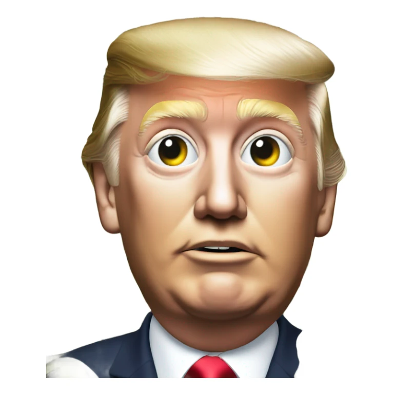 Donald trump with money signa for eyes sticker